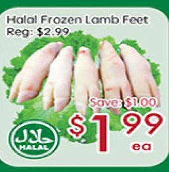 Sunny Food Mart Halal frozen lamb feet offer