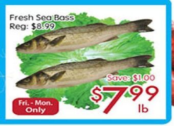 Sunny Food Mart Fresh sea bass offer