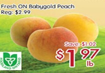 Sunny Food Mart Fresh on babygold peach offer