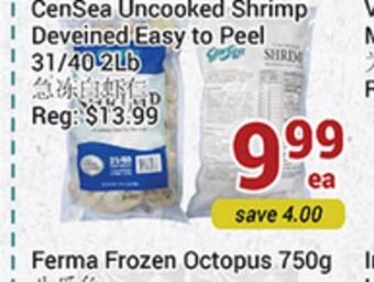 Oceans Fresh Food Market Censea uncooked shrimp deveined easy to peel offer