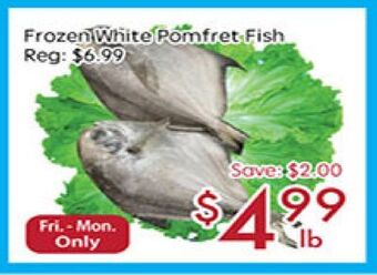 Sunny Food Mart Frozen white pomfret fish offer