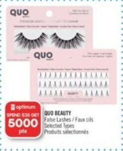 Shoppers Drug Mart QUO BEAUTY False 5000 False Lashes/Faux cils offer