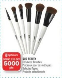 Shoppers Drug Mart QUO BEAUTY Cosmetic Brushes offer