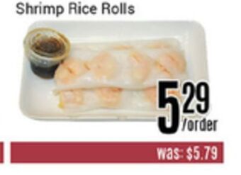 Nations Fresh Foods Shrimp rice rolls offer