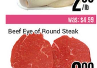 Nations Fresh Foods Beef eye of round steak offer