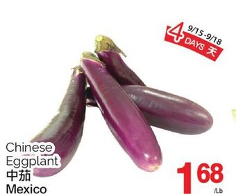 T&T Supermarket Chinese eggplant offer