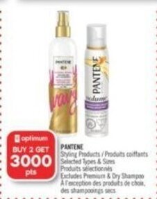 Shoppers Drug Mart PANTENE Styling Products offer