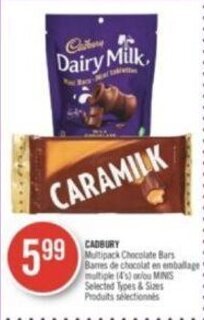 Shoppers Drug Mart CADBURY Multipack Chocolate Bars offer