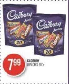 Shoppers Drug Mart CADBURY JUNIORS 20's offer