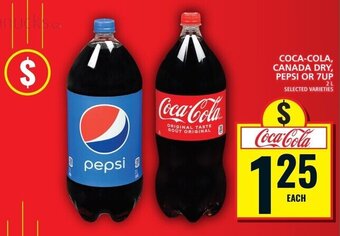 Food Basics COCA-COLA, CANADA DRY, PEPSI OR 7UP 2 L offer