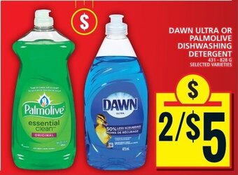 Food Basics DAWN ULTRA OR PALMOLIVE DISHWASHING DETERGENT 431 - 828 G offer