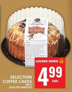 Food Basics SELECTION COFFEE CAKES 500 g offer