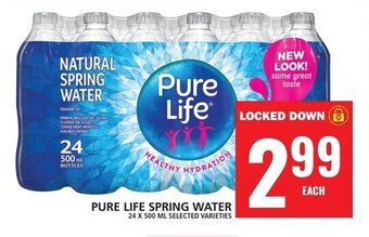 Food Basics PURE LIFE SPRING WATER 24 X 500 ML offer