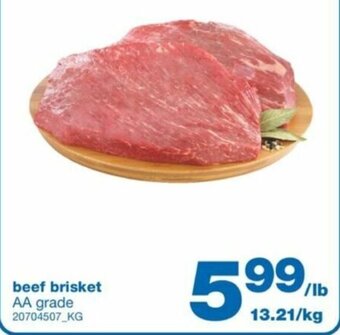 Wholesale Club Beef Brisket AA Grade 13.21/KG offer