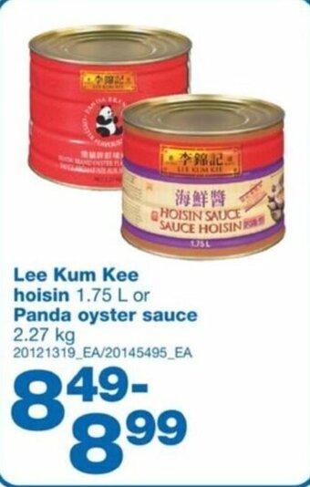 Wholesale Club Lee Kum Kee Hoisin 1.75 L or Panda Oyster Sauce 2.27KG offer