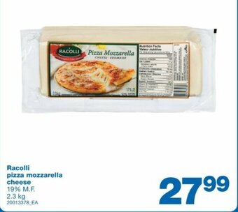 Wholesale Club Racolli Pizza Mozzarella Cheese 19% M.F. 2.3Kg offer