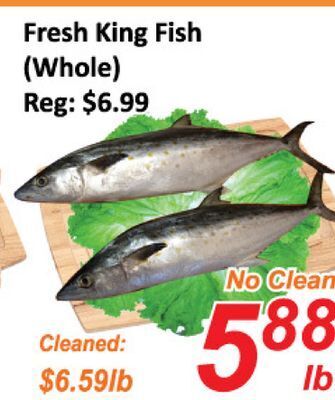 Seasons Foodmart Fresh king fish offer