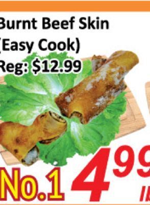 Seasons Foodmart Burnt beef skin offer