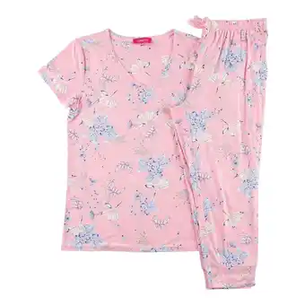 Giant Tiger Carisma women's simply dreaming peachy pj capri set, light purple, 2-piece offer