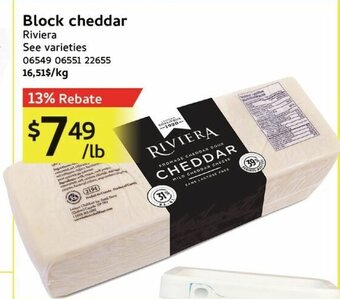Mayrand Block cheddar Riviera offer