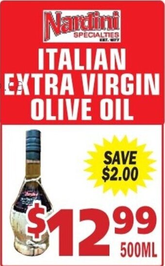 Nardini Specialties ITALIAN EXTRA VIRGIN OLIVE OIL 500mL offer