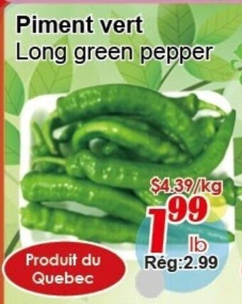 Marche C&T Long green pepper offer