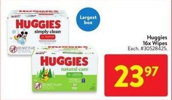 Walmart Huggies 16x Wipes offer