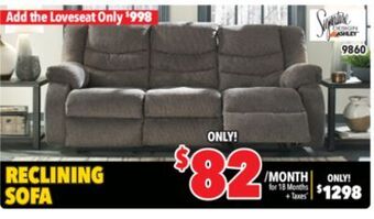 Surplus Furniture Tulen gray reclining sofa offer
