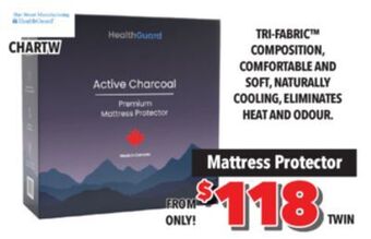 Surplus Furniture Charcoal mattress health protector offer