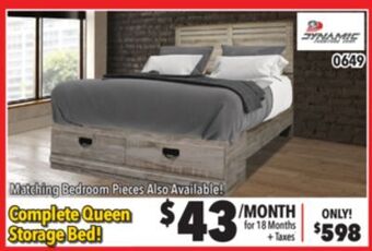 Surplus Furniture Millbrook queen storage bed offer