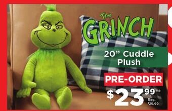 Showcase The grinch 20 cuddle plush offer