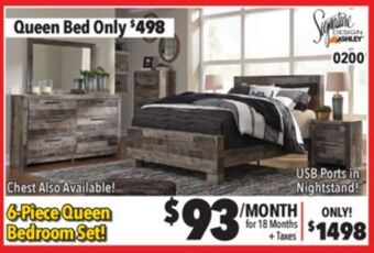 Surplus Furniture Derekson gray 6-piece queen bedroom set offer