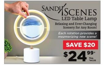 Showcase Sandi scenes led table lamp offer
