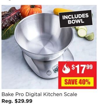 Kitchen Stuff Plus Bake pro digital kitchen scale offer