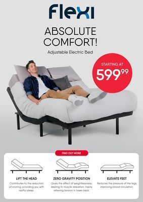 Meubles RD Flexi adjustable electric bed offer