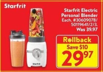 Walmart Starfrit Electric Personal Blender offer