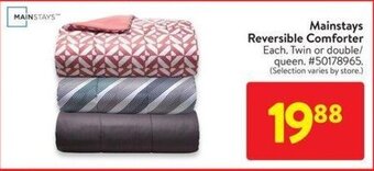 Walmart Mainstays Reversible Comforter offer