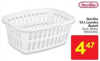 Walmart Sterilite 53L Laundry Basket offer