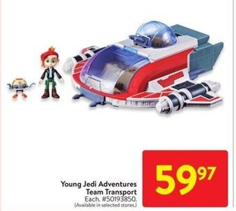 Walmart Young Jedi Adventures Team Transport offer