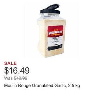 Costco Moulin rouge granulated garlic, 2.5 kg offer