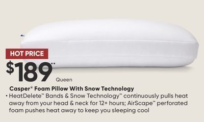 Dormez Vous Casper foam pillow with snow technology offer