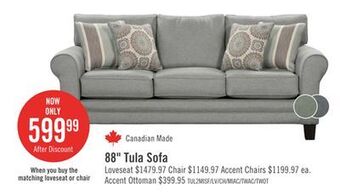 The Brick Tula fabric sofa - mist offer