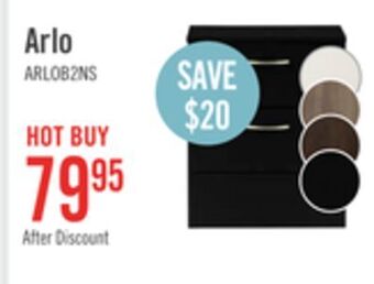 The Brick Arlo nightstand - black offer