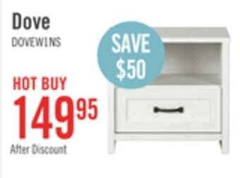 The Brick Dove nightstand offer