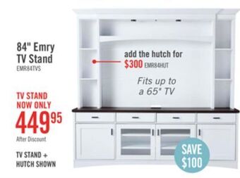 The Brick Emry 84 tv stand offer