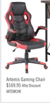 The Brick Artemis gaming chair - red and black offer