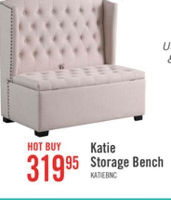 The Brick Katie storage bench offer