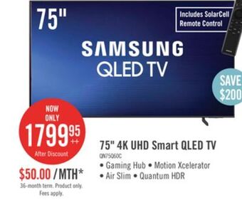 The Brick Samsung 75 q60c 4k qled tv offer