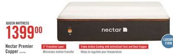 The Brick Nectar premier copper luxury firm queen mattress-in-a-box offer