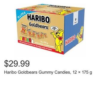 Costco Haribo goldbears gummy candies, 12 × 175 g offer